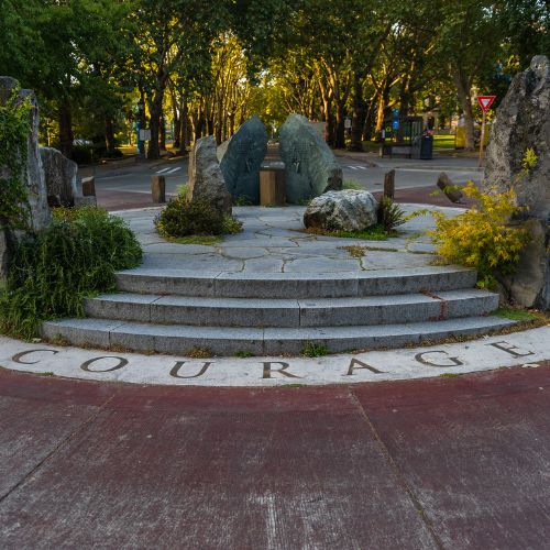 Medal of Honor memorial on the UW's Seattle campus